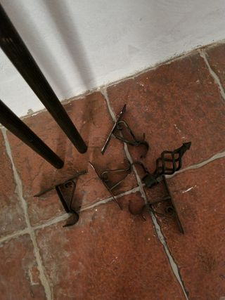 Barra de cortina forja negra