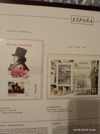 Sellos 13 años completos con algunas pruebas lujo.