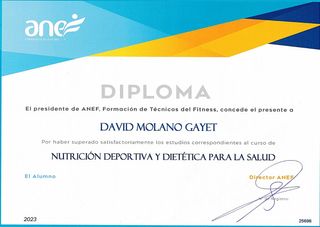 Entrenador personal y asesor dietético