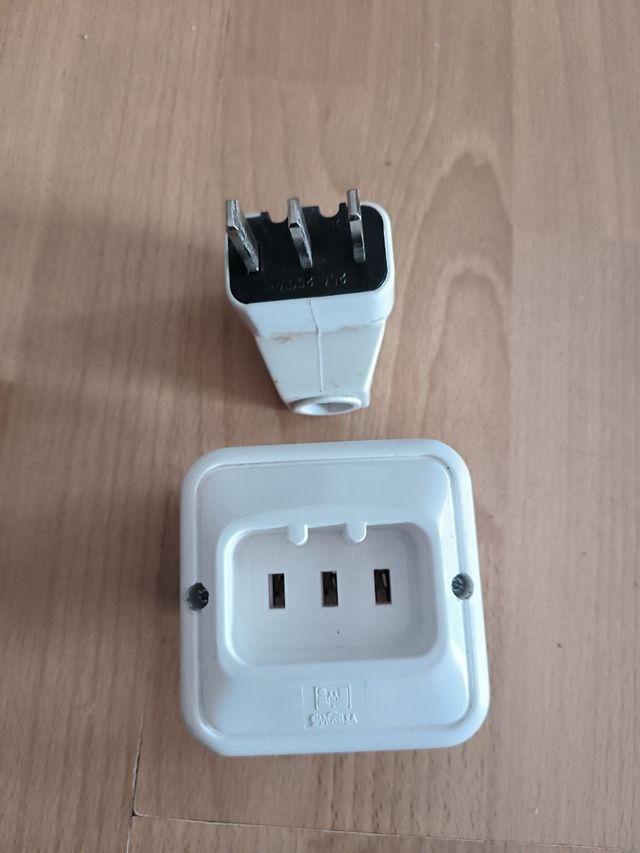 Toma y clavija para horno o vitr