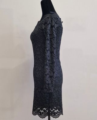 Vestido encaje Talla 36 H&M antracita