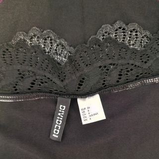 Vestido encaje Talla 36 H&M antracita