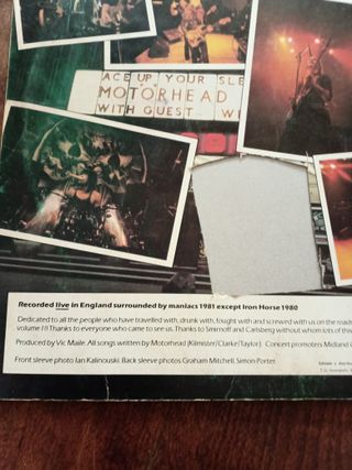 Vinilo LP  MotorHead año 1980