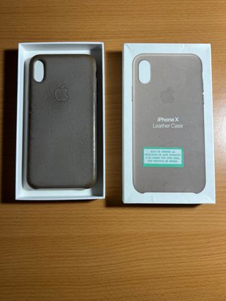 Funda piel iPhone X
