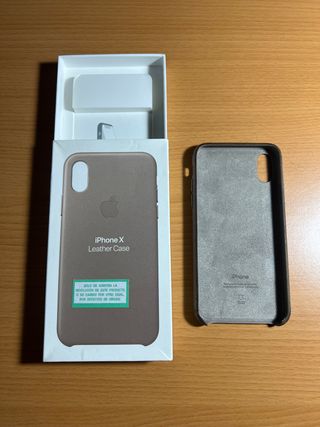 Funda piel iPhone X