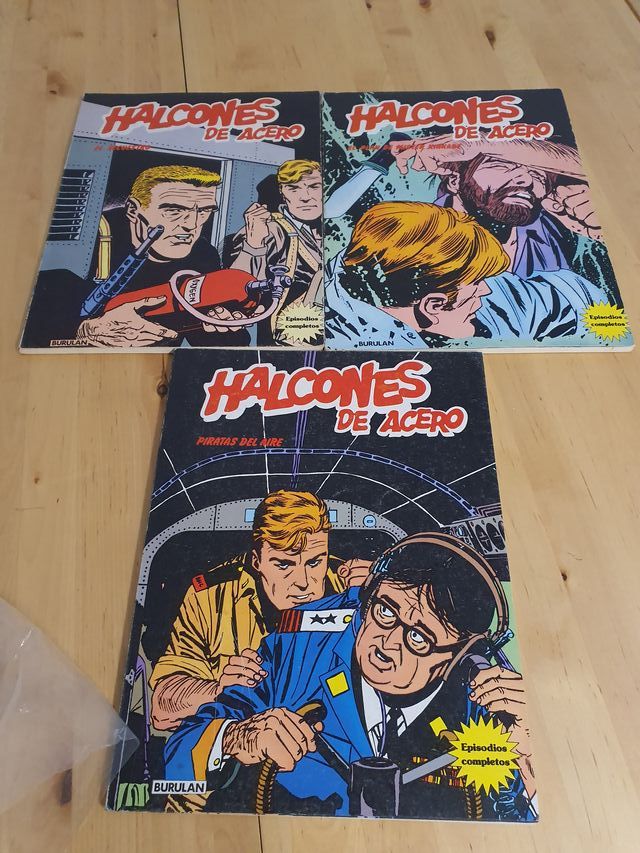 Lote 3 Cómics Halcones de Acero (Burulan, 1974)