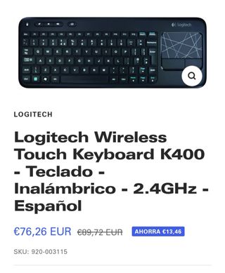 Teclado wireless Logitech