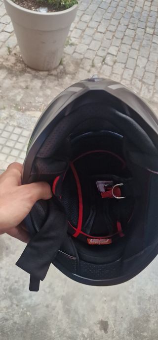 Casco de moto y funda