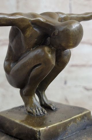 Escultura bronce atleta, de Milo.,,