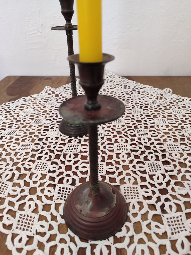 juego-de-candelabros-de-segunda-mano-por-14-eur-en-montijo-en-wallapop