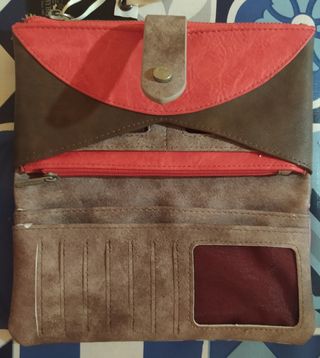 Monedero mujer sintético Coral