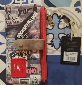 Monedero mujer sintético Coral