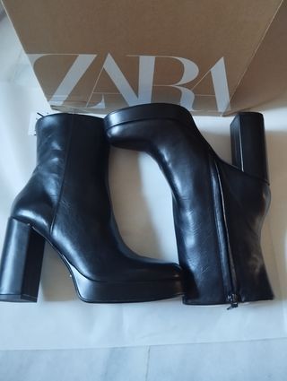 Botas cuero auténtico Zara 41