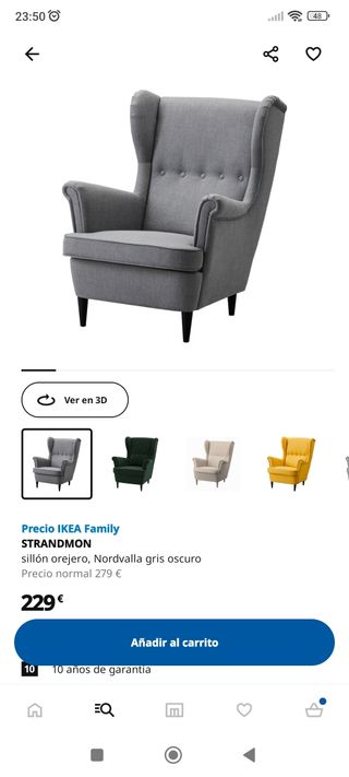 Sofá Sillón Ikea individual