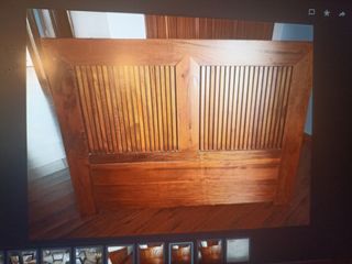 Cabecero de madera de teka