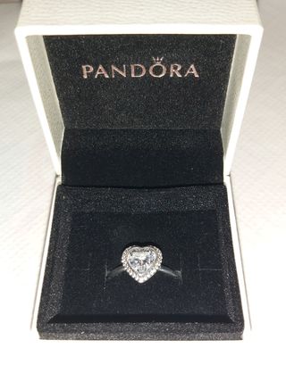 Anillo lágrima corazón PANDORA