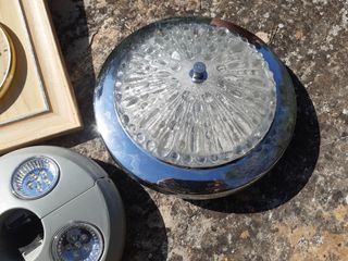 Lot, orologio, lampada da soffitto, lampada da tavolo 