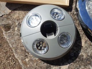 Lot, orologio, lampada da soffitto, lampada da tavolo 