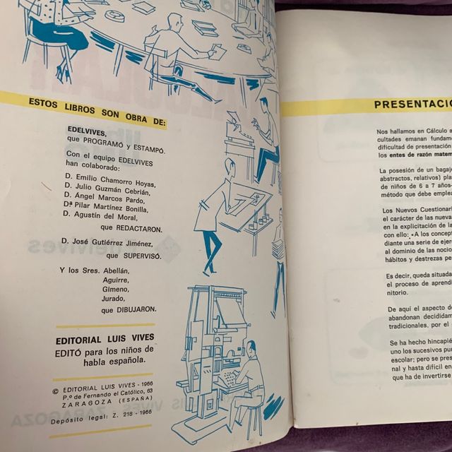 Calcular. Matemáticas. 1966
