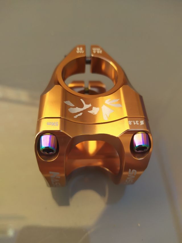 Potencia 31,8x35mm 0° Cobre. Enduro. NUEVA. ENVÍO!