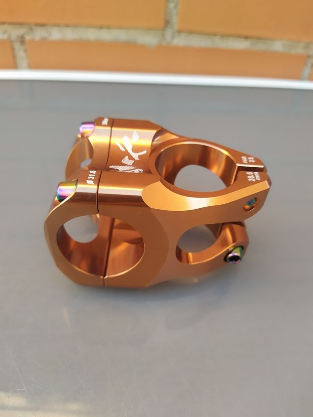 Potencia 31,8x35mm 0° Cobre. Enduro. NUEVA. ENVÍO!