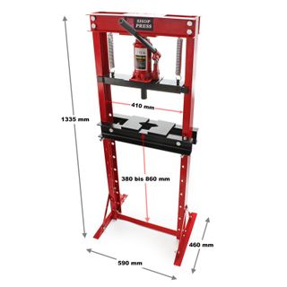 12T Prensa hidráulica de taller prensa de rodamie