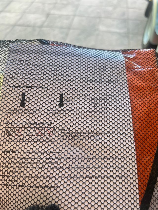 chaleco salva vidas precintado