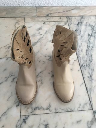 Botines de piel de Cuplé