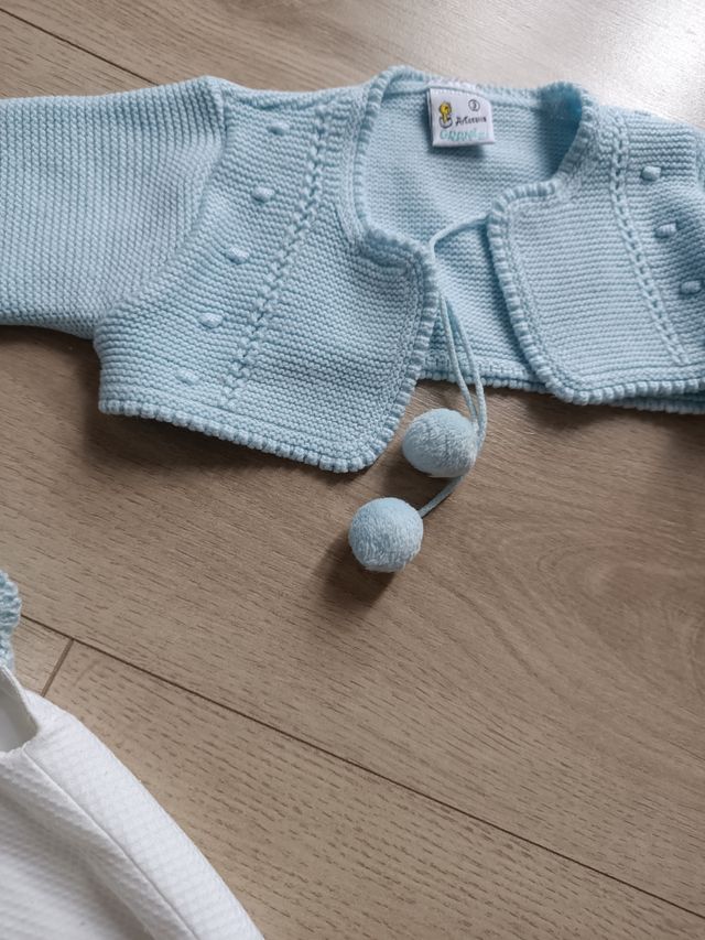 Pelele y chaqueta ceremonia cristianar