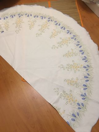 Toalha de Mesa Redonda Floral