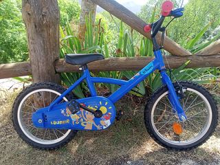Bicicleta niño 16 pulgadas con ruedines