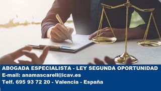 Abogado en especialista ley segunda oportunidad