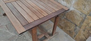 Mesa Jardin madera tropical