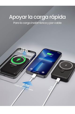 Cargador Portátil Inalámbrico Magnético.