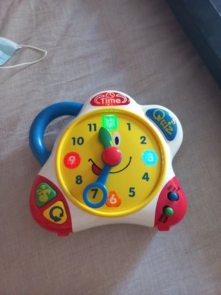 Reloj juguete inglés castellano