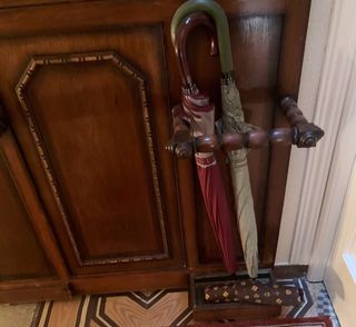 Perchero Vintage de pared de madera