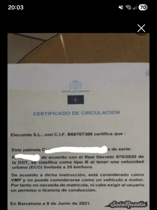 PATÍN ELÉCTRICO CURRUS PANTHER NF+11 25000 KIlomet