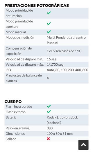 Cámara digital Kodak Easyshare dx6490 4.0 MP