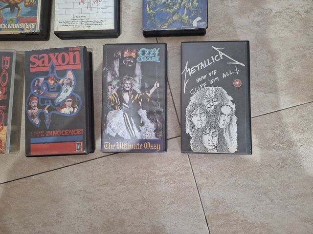 Colección vhs heavy metal