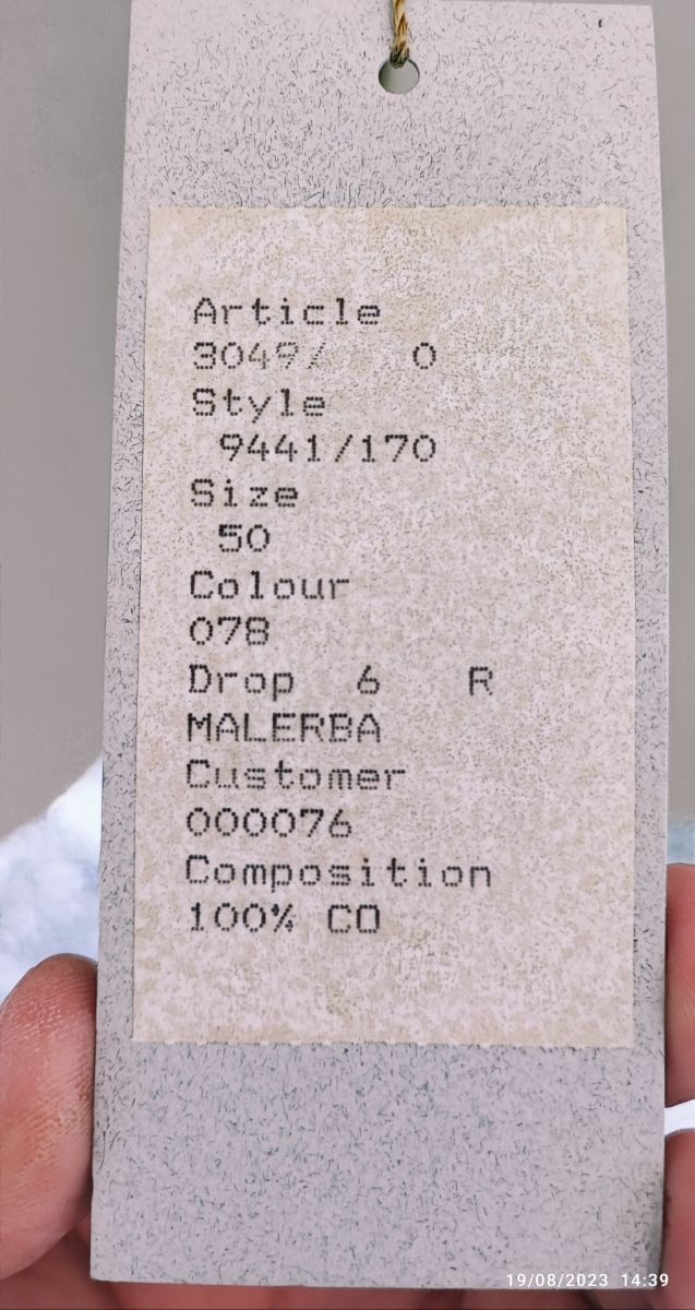 Abito Carlo Malerba, 100% cotone, taglia L