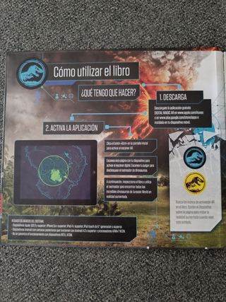Libro Jurassic Word realidad aumentada