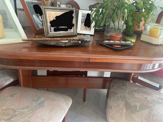 Mesa madera comedor y sillas