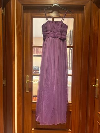 Vestido fiesta tul violeta