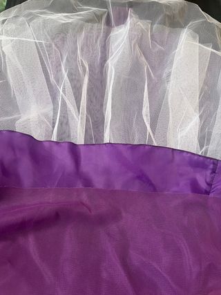 Vestido fiesta tul violeta