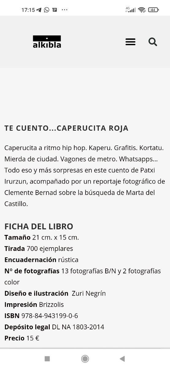 ✨Lote 4 libros, "Te cuento". Ed. Alkibla✨