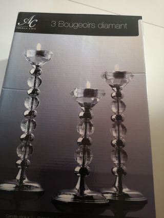 Coppia 3 candelabra