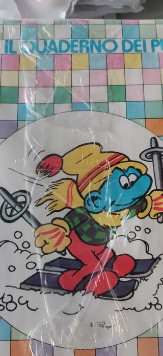 pacco 10 quaderni piccoli Puffi virca 1985 nuovi