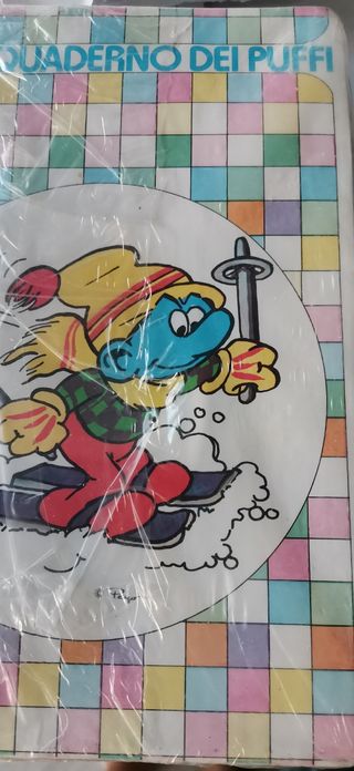 pacco 10 quaderni piccoli Puffi virca 1985 nuovi