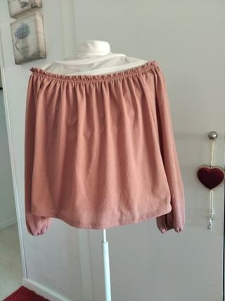 Blusa con escote barco 