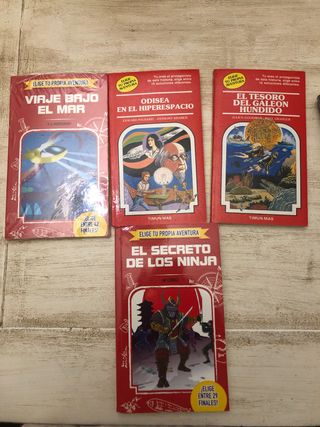 Lote 4 libros elige tu propia aventura 